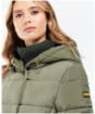 Women's Barbour International Track Line Quilted Jacket - Dusky Khaki