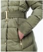 Women's Barbour International Track Line Quilted Jacket - Dusky Khaki