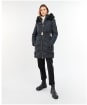 Women's Barbour International East Moor Quilted Jacket - Black