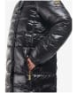 Women's Barbour International Aldea Shine Quilted Jacket - Black Gloss
