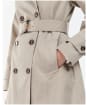 Women's Barbour Short Greta Showerproof Jacket - EARL GREY/ROSEWO