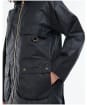 Women's Barbour Highclere Wax Jacket - Navy
