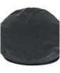 Men's Barbour Waxed Flat Cap - BLACK/GREYSTONE