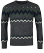 Men's Barbour Regis Fairisle Crew Sweatshirt - Charcoal Marl