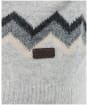 Men's Barbour Regis Fairisle Crew Sweatshirt - Light Grey Marl