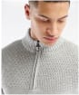 Men's Barbour Shoal Half Zip Sweatshirt - Grey Marl