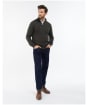 Men's Barbour Firle Half Zip Sweatshirt - Olive Marl