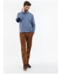 Men's Barbour Loyton Merino V-Neck Sweatshirt - Denim Blue
