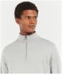 Men's Barbour Rothley Half Zip Sweatshirt - Grey Marl