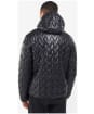 Men’s Barbour International Wave Hooded Quilted Jacket - Black