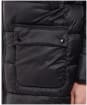 Men's Barbour International Balfour Parka Quilted Jacket - Black