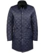 Men's Barbour Long Liddesdale Quilted Jacket - Navy