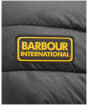 Men’s Barbour International Racer Ouston Hooded Quilted Jacket - Black