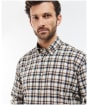 Men's Barbour Turville Regular Fit Shirt - Ecru Marl