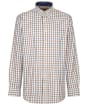 Men's Schoffel Brancaster Shirt - Brown / Navy Check