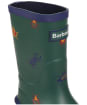 Kid's Barbour Shield Wellington Boots - NAVY BUGS
