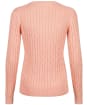 Women's GANT Stretch Cotton Cable Sweater - Guava Orange