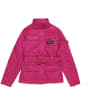 Girl's Barbour International Quilted Jacket, 2-9yrs - Cherry