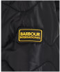 Girl's Barbour International Fenway Quilt - BLACK/CERISE TER