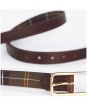 Women's Barbour Reversible Tartan Belt - Classic Tartan / Brown