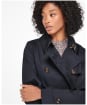 Women's Barbour Short Greta Showerproof Jacket - Dark Navy / Ancient