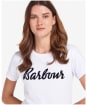 Women's Barbour Otterburn T-Shirt - White / Navy