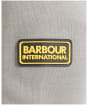 Men's Barbour International Badge Half Zip Hoodie - Gargoyle