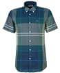 Men's Barbour Douglas S/S Tailored Shirt - Kielder Blue Tar