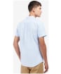 Men's Barbour Oxtown Short Sleeve Tailored Shirt - Sky