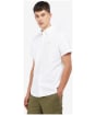 Men's Barbour Oxtown Short Sleeve Tailored Shirt - White