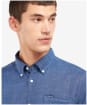 Men's Barbour Ramport Tailored Shirt - Denim Blue