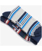 Men's Barbour Summer Stripe Socks - 2 Pack - Navy Mix