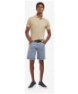 Men's Barbour Overdyed Twill Short - Washed Blue