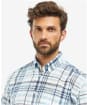 Men's Barbour Hartley Regular Short Sleeve Shirt - Sky