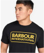 Men's Barbour International Essential Large Logo T-Shirt - Black