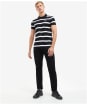 Men's Barbour International Cobain Polo Shirt - Black / White