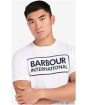 Men's Barbour International Essential Large Logo T-Shirt - White