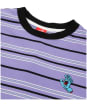 Men's Santa Cruz Mini Hand Stripe T-Shirt - Digital Lavender Stripe