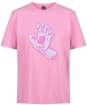 Women's Santa Cruz Rigid Screaming Hand T-Shirt - Rose Wash