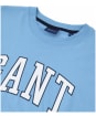 Men's GANT Archive Shield Embroidery T-Shirt - Gentle Blue