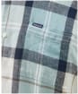 Men's Barbour Croft Short Sleeve Summer Shirt - Blue Chalk Tartan