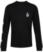 Men's Volcom Iconic Stone Long Sleeve T-Shirt - Black