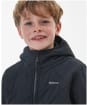Boy's Barbour Hooded Liddesdale Quilted Jacket - 6-9yrs - Black