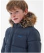 Boy's Barbour Corbett Quilted Jacket - 6-9yrs - Navy