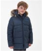 Boy's Barbour Corbett Quilted Jacket - 6-9yrs - Navy