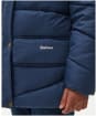 Girl's Barbour Bracken Quilted Jacket - 6-9yrs - Navy / Woodland Forest