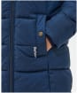 Girl's Barbour Rosoman Quilted Jacket - 6-9yrs - Navy / Woodland Forest