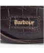 Women's Barbour Eilein Leather Saddle Bag - Black Cherry