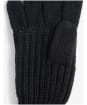 Women's Barbour Saltburn Knitted Gloves - Black