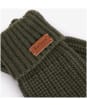 Women's Barbour Saltburn Knitted Gloves - Olive